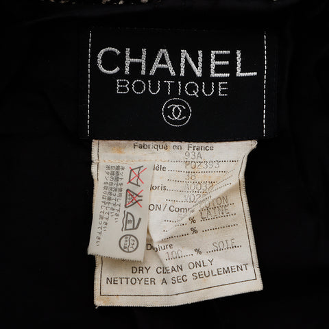 シャネル CHANEL Size:38 ツイード 93A ココマークボタン ジャケット ブラック WS8517