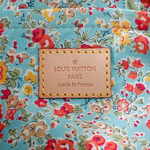 ルイ・ヴィトン LOUIS VUITTON VI1017 パッチワーク パウチィ モノグラム ハンドバッグ グレー WS8542