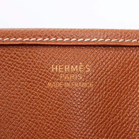 エルメス HERMES ◻︎G エブリン 1 クシュベル ショルダーバッグ ブラウン WS8543