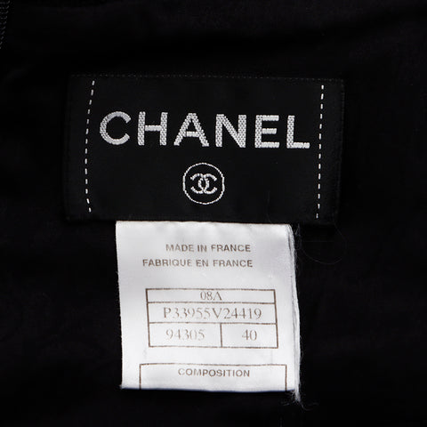 シャネル CHANEL Size:40 ツイード 08A ジャケット ブラック WS8553