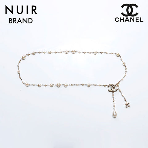 シャネル CHANEL 09A ココマーク パール ベルト ゴールド WS8566 – NUIR VINTAGE