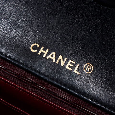 シャネル CHANEL 1番台 ミニマトラッセ ビジュー ショルダーバッグ ブラック WS8567