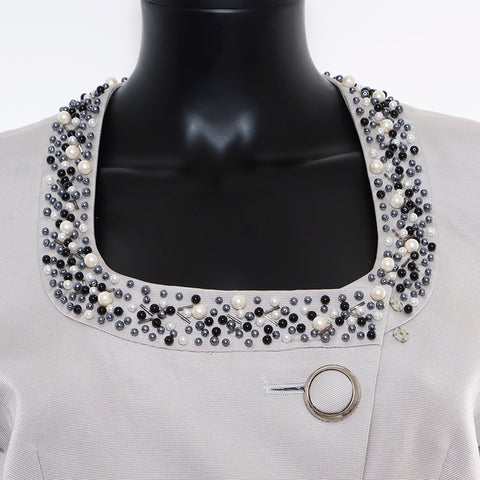 克里斯蒂安·迪奥（Christian Dior）短袖外套X裙子设置灰色WS8570