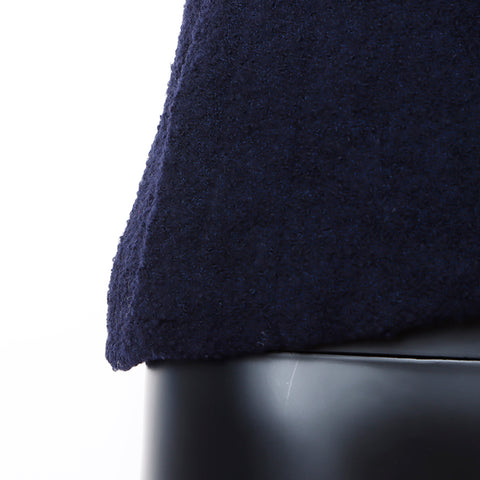 Chanel Coco Button Wool Jacket Navy WS8574