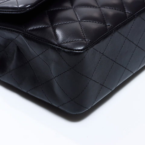 Chanel Chanel 16e sac à épaule Matelasse en peau d'agneau noir WS8580