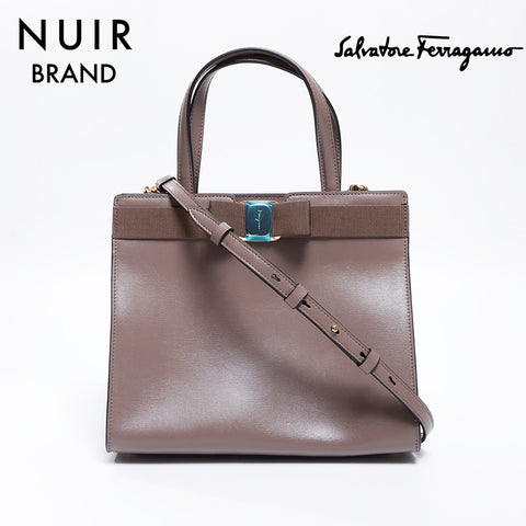 Salvatore Ferragamo Vara手提包棕色WS8586