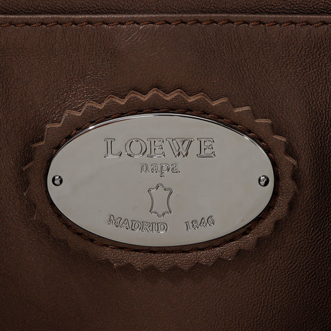 Loewe Anagram带有流苏，棕色肩带，WS8601