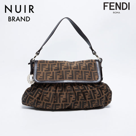 フェンディ FENDI ズッカ ショルダーバッグ ブラウン WS8603