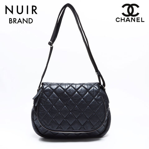 シャネル CHANEL 15番台 マトラッセ コココクーン ショルダーバッグ ブラック WS8606