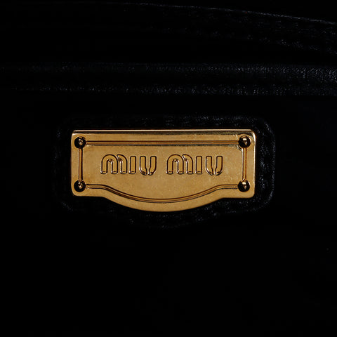 ミュウ ミュウ Miu Miu ワンショルダー ショルダーバッグ ブラック WS8608