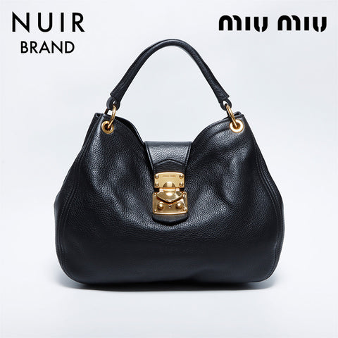 ミュウ ミュウ Miu Miu ワンショルダー ショルダーバッグ ブラック WS8608