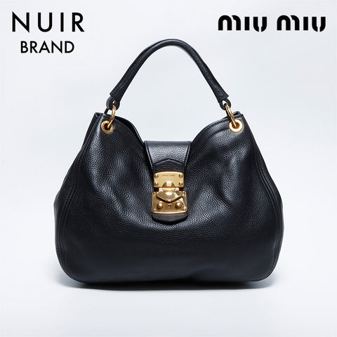 Miu Miu One Shoulder Shoulder Bag Black WS8608