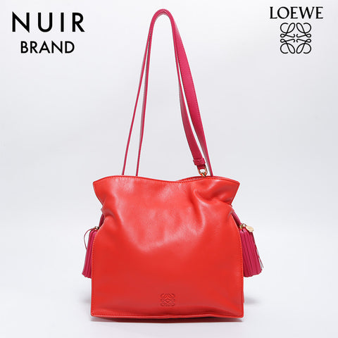 LOEWE Flamenco 2way Anagram Shoulder Bag Red WS8613