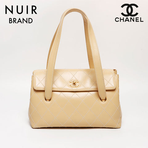 シャネル CHANEL 7番台 ワイルドステッチ トートバッグ ベージュ WS8627 – NUIR VINTAGE