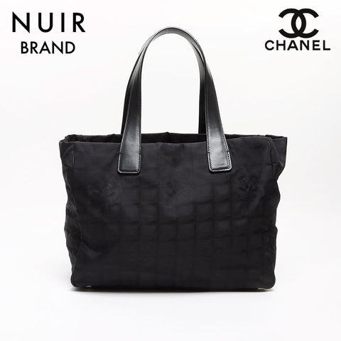 シャネル CHANEL 10番台 ニュートラベル ナイロン MM トートバッグ ブラック WS8631