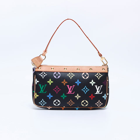 ルイ・ヴィトン LOUIS VUITTON ポシェット アクセソワール モノグラム ハンドバッグ マルチカラー WS8638