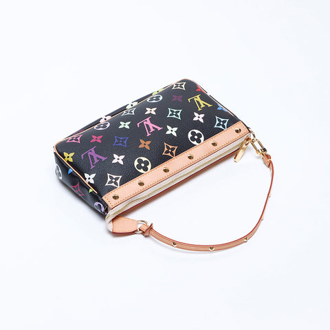 ルイ・ヴィトン LOUIS VUITTON ポシェット アクセソワール モノグラム ハンドバッグ マルチカラー WS8638