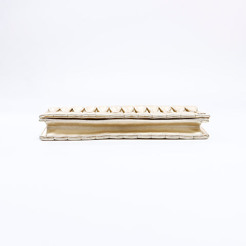シャネル CHANEL 11番台 チェーン ラムスキン ショルダーバッグ ゴールド WS8639