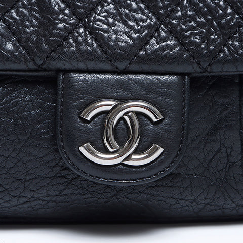 シャネル CHANEL 12番台 マトラッセ チェーン シルバー金具 ショルダーバッグ ブラック WS8642