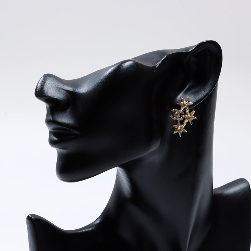 シャネル スターピアス シャネル CHANEL 15A スター ココマーク ラインストーン ピアス