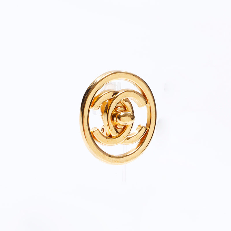 シャネル CHANEL 97P ココマーク ターンロック ヴィンテージ ラウンド