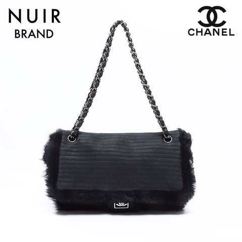 シャネル CHANEL 11番台 チェーン レザー ショルダーバッグ ブラック WS8670