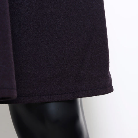 Chanel Wool Coco Button Long Coat Black WS8680