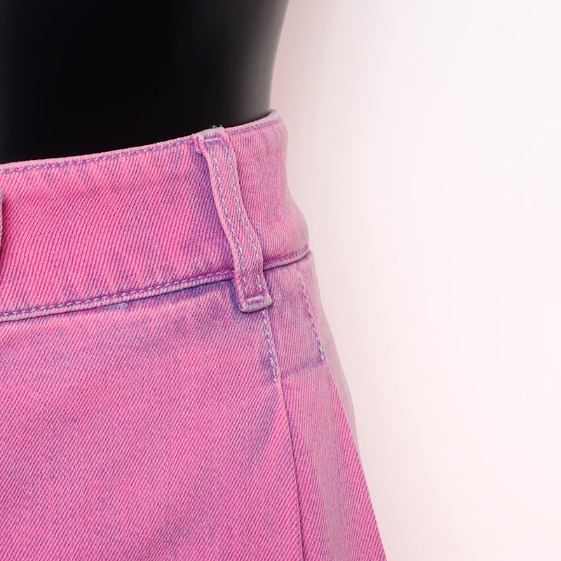 Chanel Cotton J03 Size: 42 Wide Pants Pink WS8691 – NUIR VINTAGE