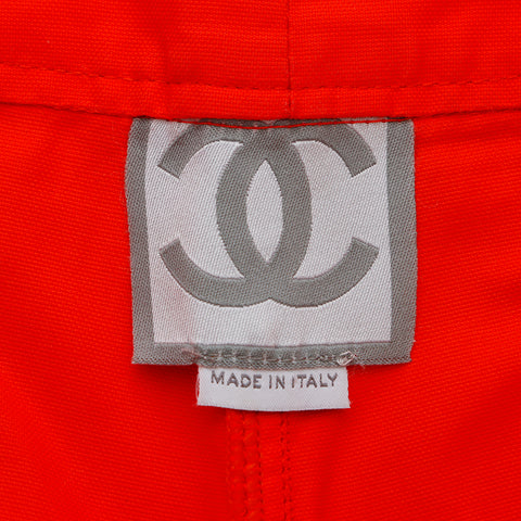 Chanel Sports Line Coco Mark Half Short Pants Orange WS8692