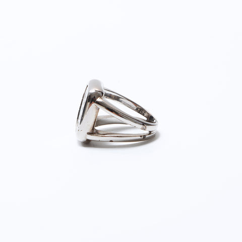 Hermes Hermes n ° 14 Corozo Ring Silver WS8700