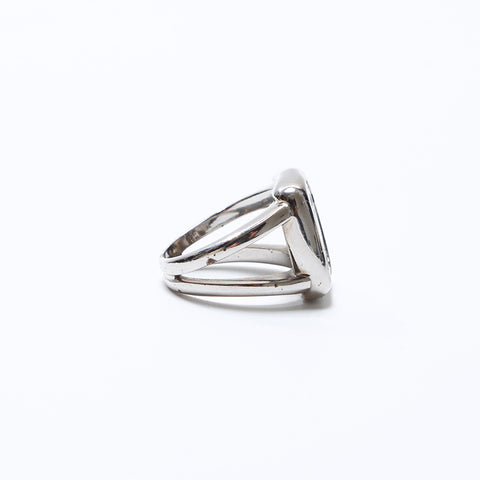 Hermes Hermes n ° 14 Corozo Ring Silver WS8700