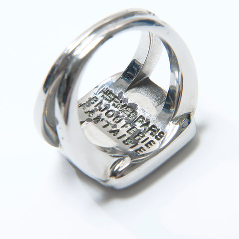 Hermes Hermes n ° 14 Corozo Ring Silver WS8700