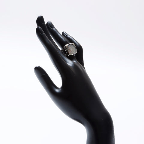 Hermes Hermes n ° 14 Corozo Ring Silver WS8700
