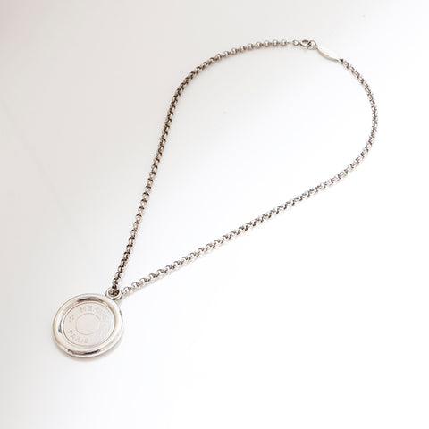 HERMES HERMES SERIE COIN项链Silver WS8703