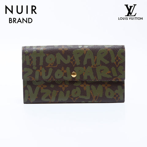 Louis Vuitton Louis Vuitton Th2061 Monet Monogram Graphic Long Portefeuille Brown WS8704