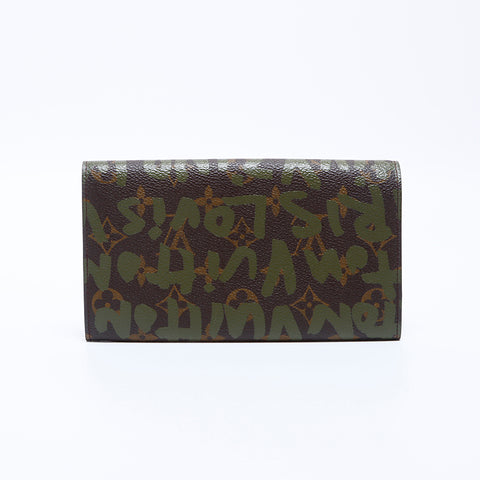 Louis Vuitton Louis Vuitton Th2061 Monet Monogram Graphic Long Portefeuille Brown WS8704