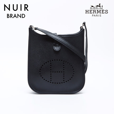 Hermes Evelyn Mini PM SS ◻︎K Vaud Epson Shoulder Bag Black WS8710