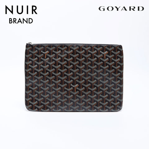 Goyard Senna MM Clutch Bag Black WS8712
