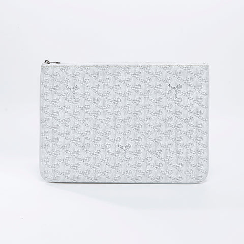 ゴヤール GOYARD セナMM クラッチバッグ ホワイト WS8713