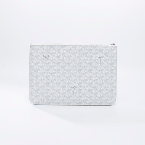 ゴヤール GOYARD セナMM クラッチバッグ ホワイト WS8713