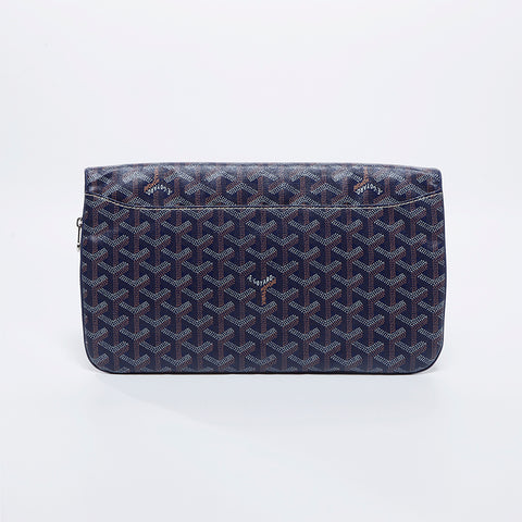 ゴヤール GOYARD サントリー マリー クラッチバッグ ネイビー WS8714