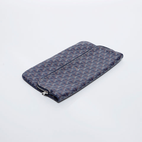 ゴヤール GOYARD サントリー マリー クラッチバッグ ネイビー WS8714