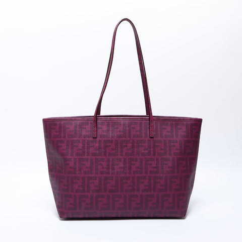 Fendi Zucca PVC手提袋紫色WS8718