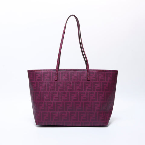 Fendi Zucca PVC手提袋紫色WS8718