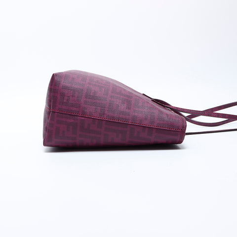 Fendi Zucca PVC手提袋紫色WS8718