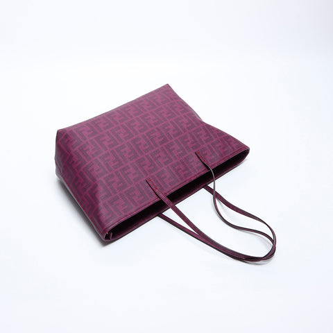 Fendi Zucca PVC手提袋紫色WS8718