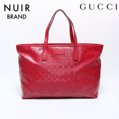 Gucci Imprime Handbag Red WS8721