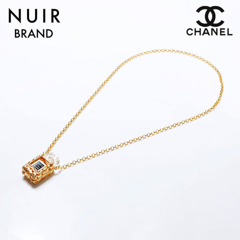 シャネル CHANEL 香水ケース COCO ネックレス ゴールド WS8726