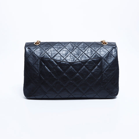 シャネル CHANEL 10番台 2.55 ダブルフラップ チェーン マトラッセ ショルダーバッグ ブラック WS8750