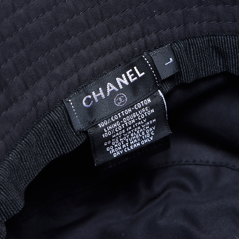 Chanel Coco Mark Logo Bucket Size:L Hat Black WS8753 – NUIR